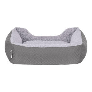 Pet Comfort Bravo Duo  Kedi ve Köpek Yatağı Gri/Gri Peluş S 55x45cm - 3
