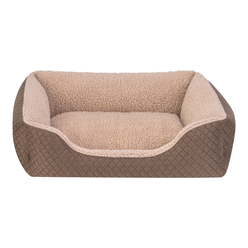 Pet Comfort Bravo Duo  Kedi ve Köpek Yatağı Kahverengi/Bej S 55x45cm - 1