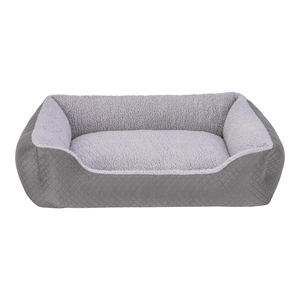 Pet Comfort Bravo Duo  Köpek Yatağı Gri/Gri Peluş M 75x60cm