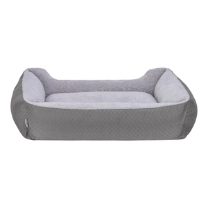 Pet Comfort Bravo Duo  Köpek Yatağı Gri/Gri Peluş L 90x70cm - 3