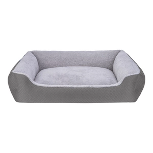 Pet Comfort Bravo Duo  Köpek Yatağı Gri/Gri Peluş XL 105x80cm - 1