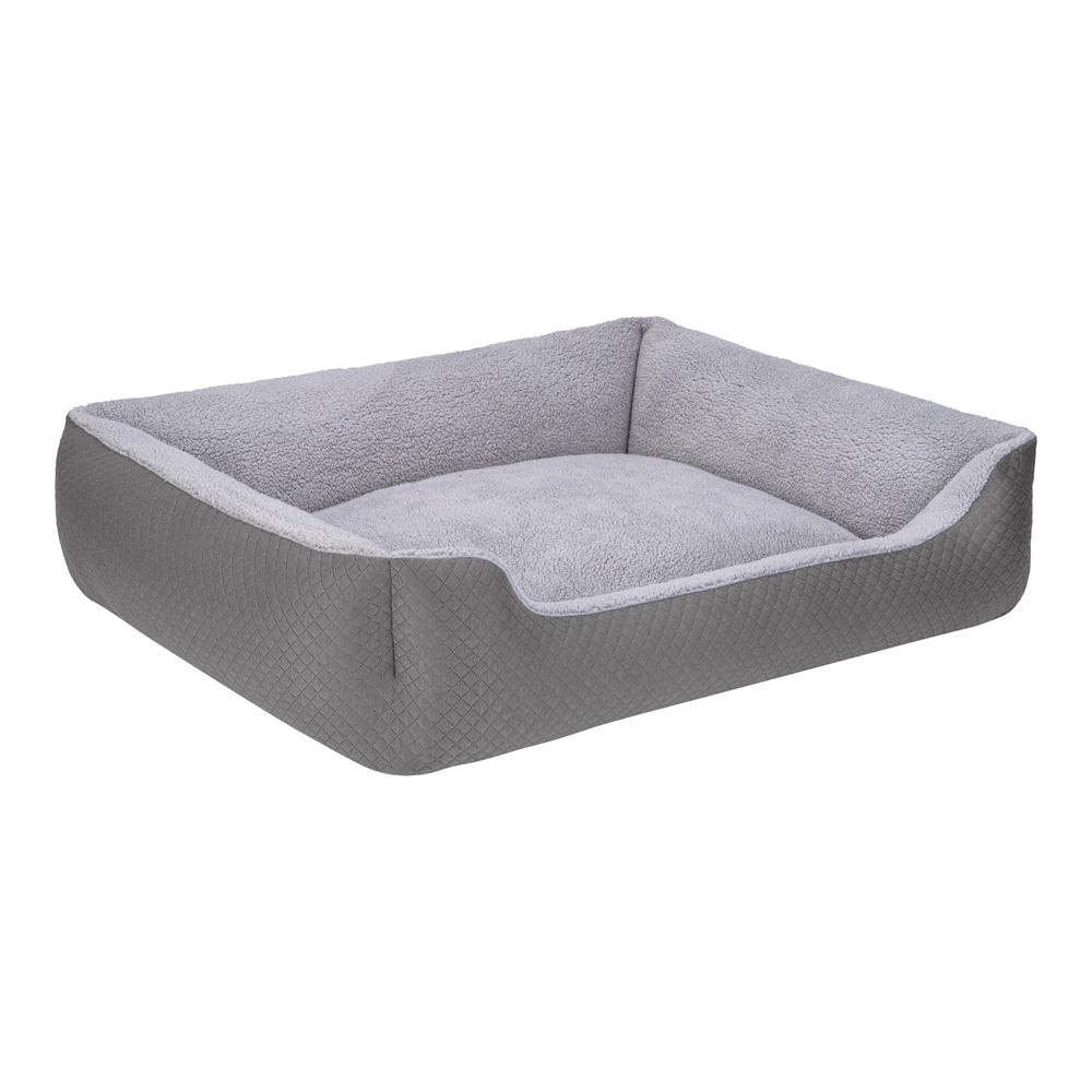 Pet Comfort Bravo Duo  Köpek Yatağı Gri/Gri Peluş XL 105x80cm - 2