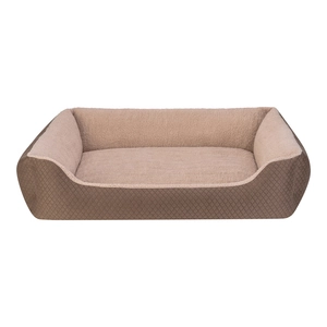 Pet Comfort Bravo Duo  Köpek Yatağı Kahverengi/Bej XL 105x80cm - 1