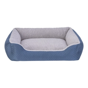 Pet Comfort Bravo Duo  Köpek Yatağı Mavi/Gri Peluş M 75x60cm