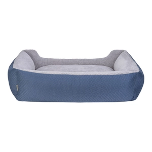 Pet Comfort Bravo Duo  Köpek Yatağı Mavi/Gri Peluş XL 105x80cm - 3