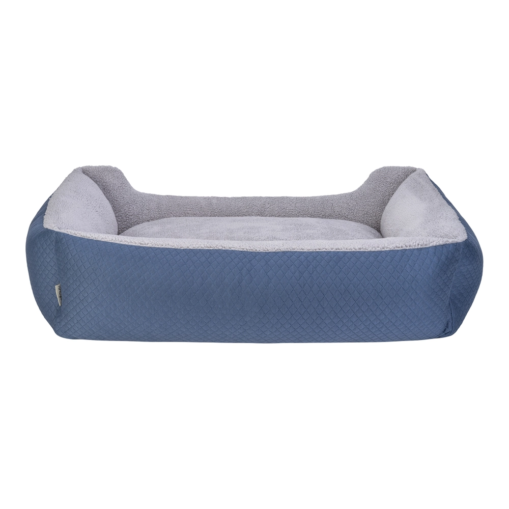 Pet Comfort Bravo Duo  Köpek Yatağı Mavi/Gri Peluş XL 105x80cm - 3