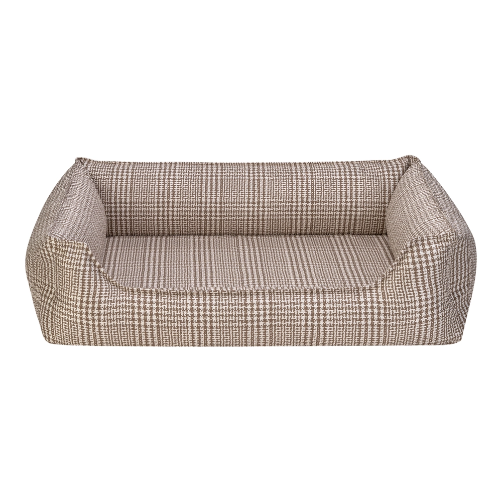 Pet Comfort Delta  Bej Kareli Köpek Yatağı M 90x70cm - 1