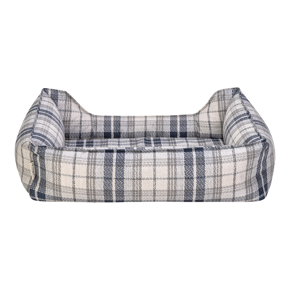 Pet Comfort Delta  Lacivert Kareli Kedi ve Köpek Yatağı S 75x60cm - 3