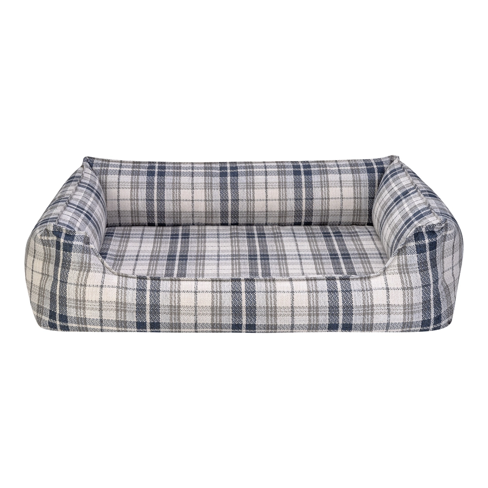 Pet Comfort Delta  Lacivert Kareli Köpek Yatağı L 105x80cm - 1