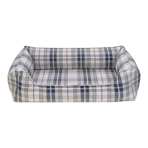 Pet Comfort Delta  Lacivert Kareli Köpek Yatağı M 90x70cm