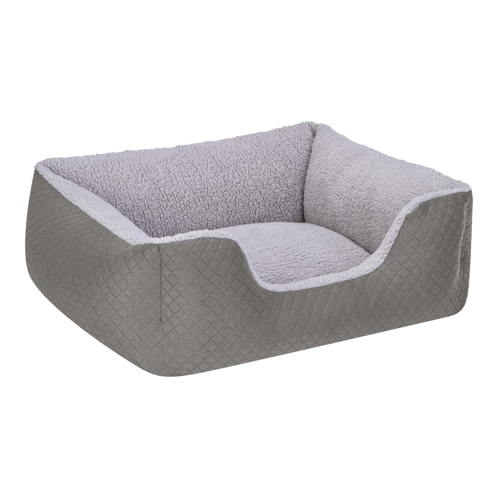 Pet Comfort Echo  Kedi ve Köpek Yatağı Gri/Gri Peluş S 60x50cm - 2