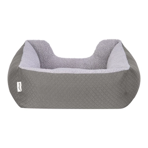 Pet Comfort Echo  Kedi ve Köpek Yatağı Gri/Gri Peluş S 60x50cm - 3