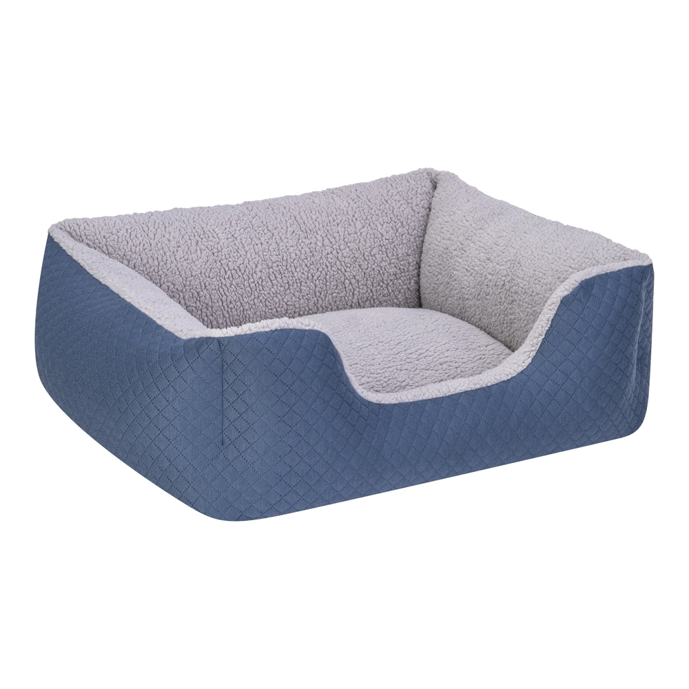 Pet Comfort Echo  Kedi ve Köpek Yatağı Mavi/Gri Peluş S 60x50cm - 2