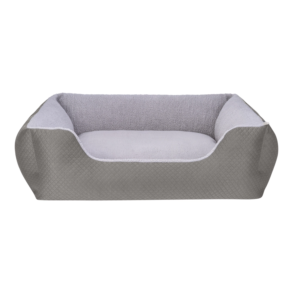 Pet Comfort Echo  Köpek Yatağı Gri/Gri Peluş L 105x80cm - 1
