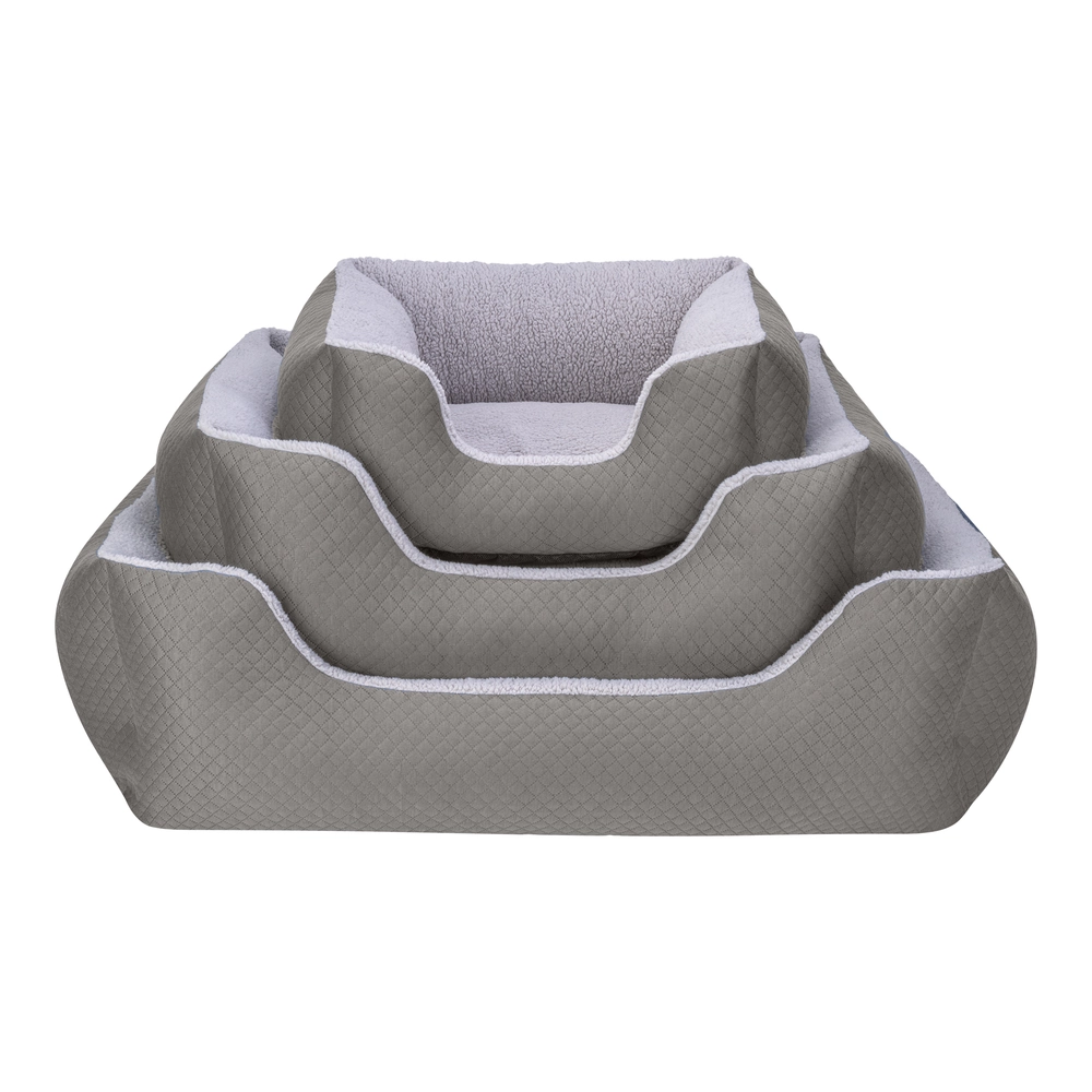Pet Comfort Echo  Köpek Yatağı Gri/Gri Peluş L 105x80cm - 4
