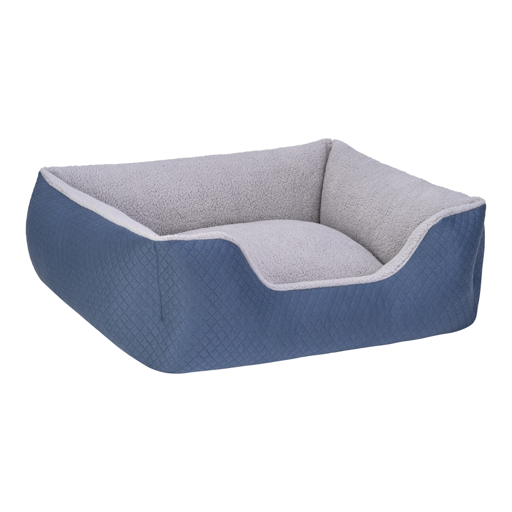 Pet Comfort Echo  Köpek Yatağı Mavi/Gri Peluş M 80x65cm - 2