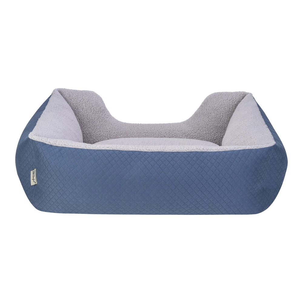 Pet Comfort Echo  Köpek Yatağı Mavi/Gri Peluş M 80x65cm - 3