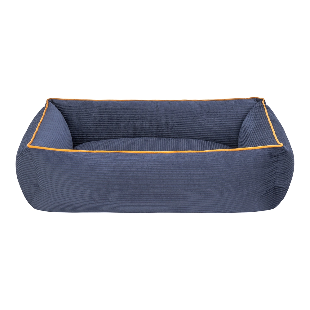 Pet Comfort Golf  Kedi ve Köpek Yatağı Parliament Mavi w Hardal Biye S 75x60cm - 1