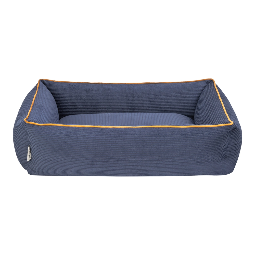 Pet Comfort Golf  Kedi ve Köpek Yatağı Parliament Mavi w Hardal Biye S 75x60cm - 3