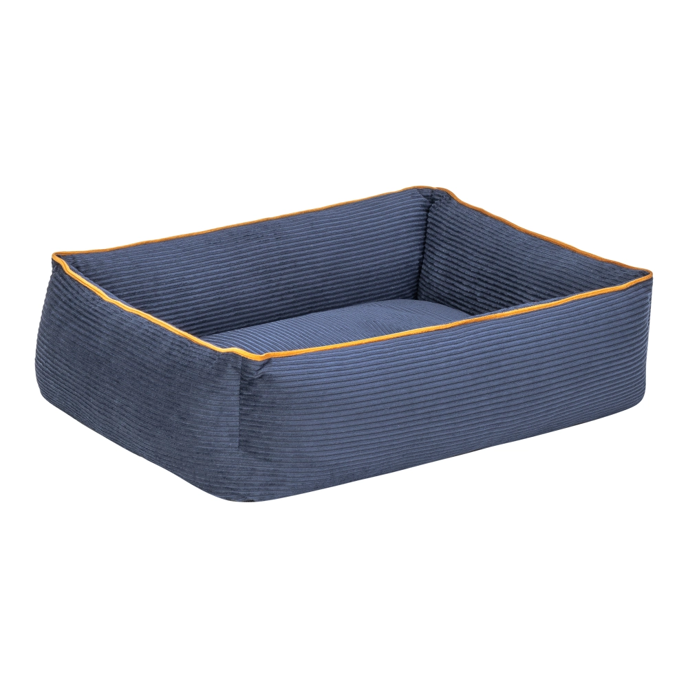 Pet Comfort Golf  Kedi ve Köpek Yatağı Parliament Mavi w Hardal Biye XS 55x45cm - 2