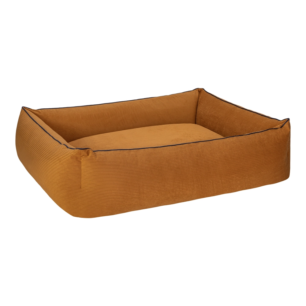 Pet Comfort Golf  Köpek Yatağı Hardal w Parliament Mavi Biye L 105x80cm - 2