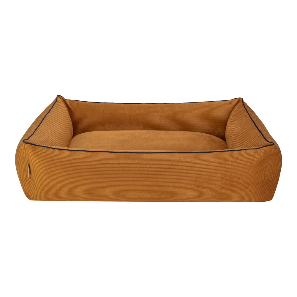 Pet Comfort Golf  Köpek Yatağı Hardal w Parliament Mavi Biye L 105x80cm - 3