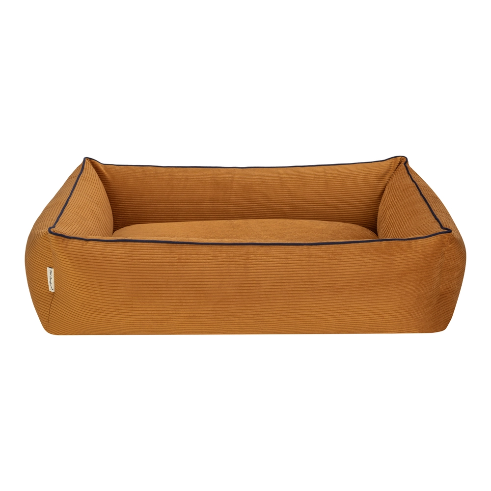 Pet Comfort Golf  Köpek Yatağı Hardal w Parliament Mavi Biye M 90x70cm - 3