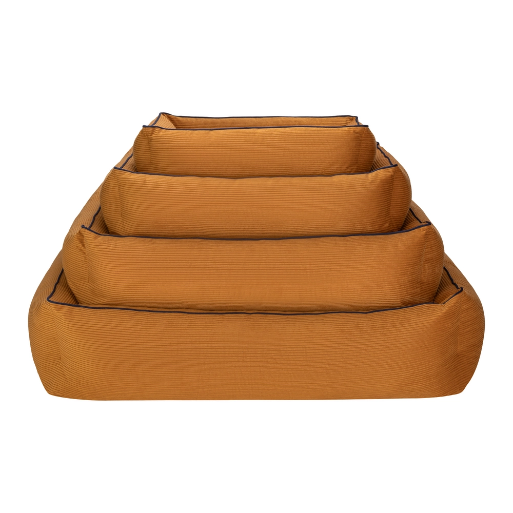 Pet Comfort Golf  Köpek Yatağı Hardal w Parliament Mavi Biye M 90x70cm - 4