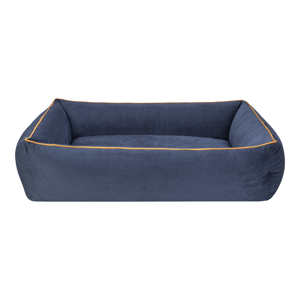 Pet Comfort Golf  Köpek Yatağı Parliament Mavi w Hardal Biye L 105x80cm - 1