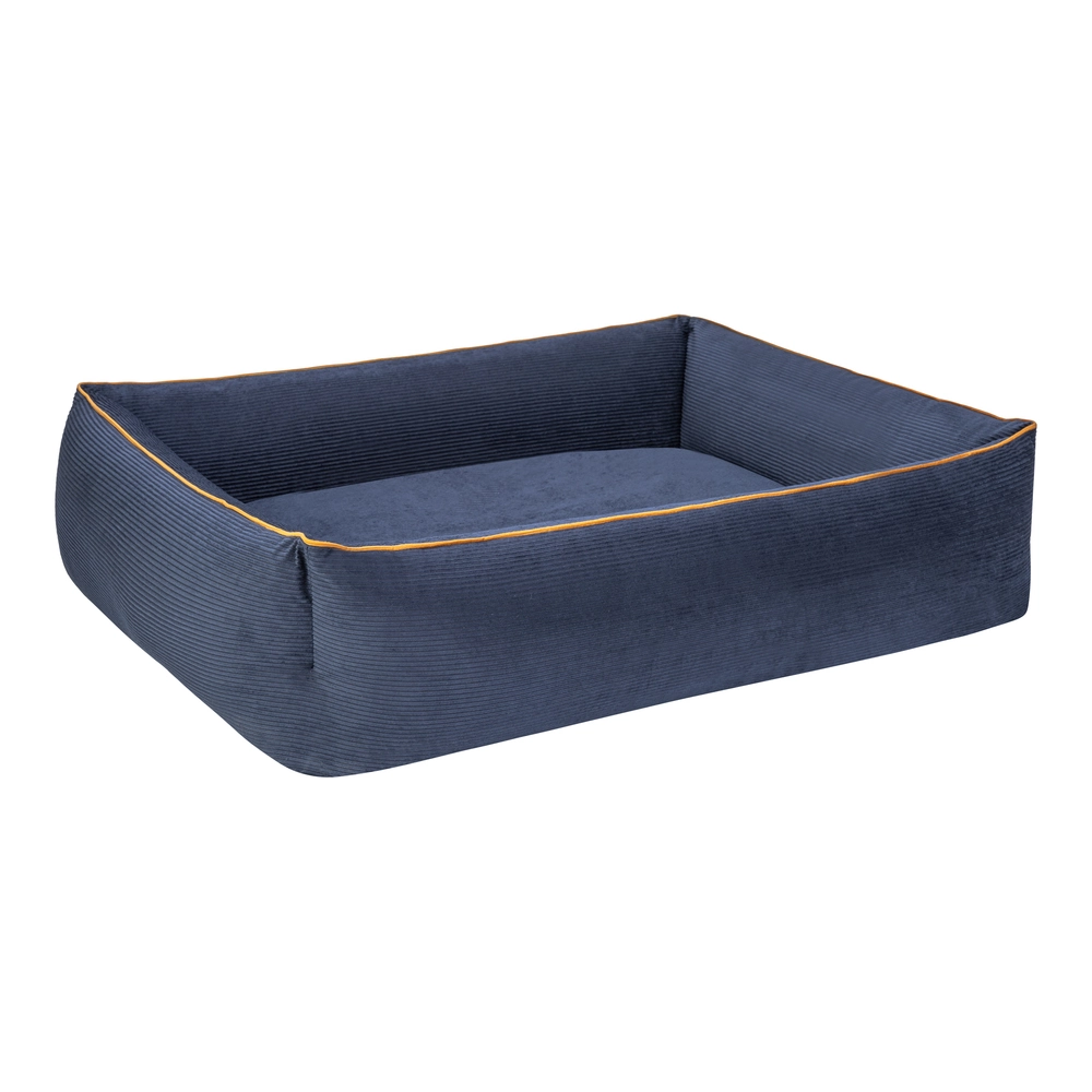 Pet Comfort Golf  Köpek Yatağı Parliament Mavi w Hardal Biye L 105x80cm - 2