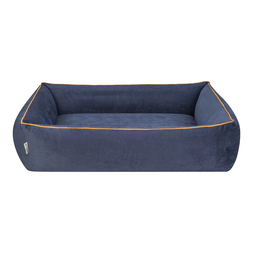 Pet Comfort Golf  Köpek Yatağı Parliament Mavi w Hardal Biye L 105x80cm - 3
