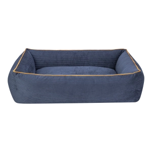 Pet Comfort Golf  Köpek Yatağı Parliament Mavi w Hardal Biye M 90x70cm