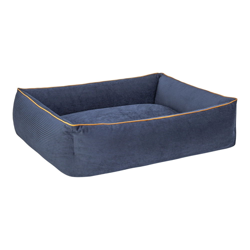 Pet Comfort Golf  Köpek Yatağı Parliament Mavi w Hardal Biye M 90x70cm - 2