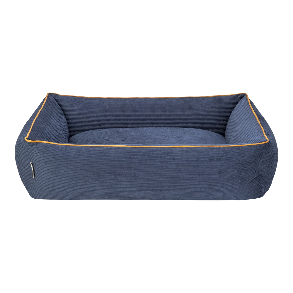 Pet Comfort Golf  Köpek Yatağı Parliament Mavi w Hardal Biye M 90x70cm - 3