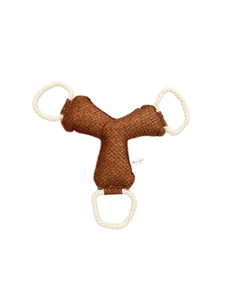 Pet Comfort İpli Bumerang Köpek Oyuncağı Kiremit 30cm - 1