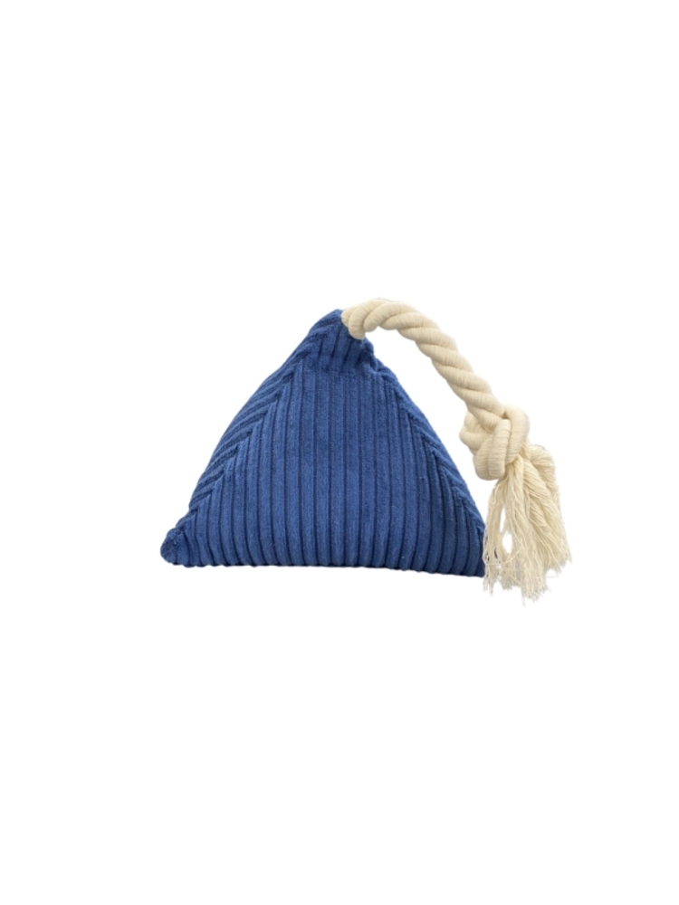 Pet Comfort İpli Prizma Köpek Oyuncağı Mavi 12x25cm - 1