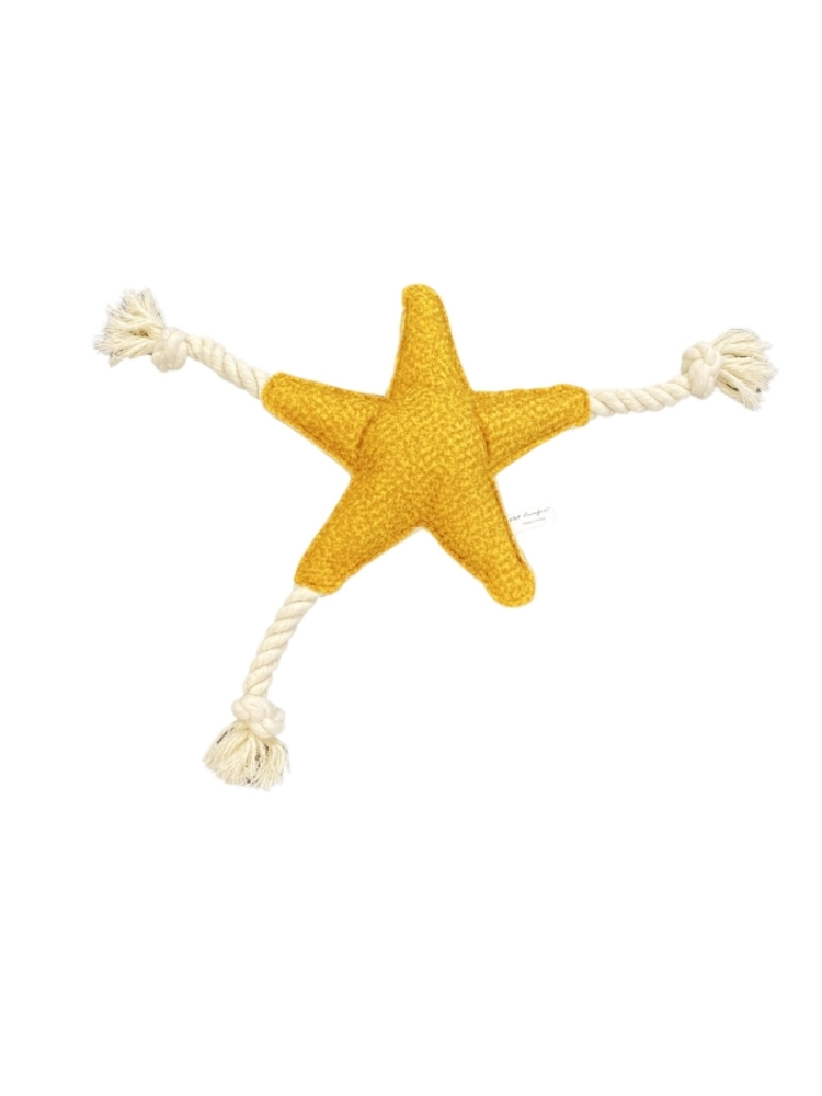 Pet Comfort İpli Yıldız Köpek Oyuncağı Sarı Ø25cm, 40cm - 1
