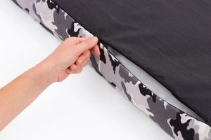 Pet Comfort Lima Merta Gri Kamuflaj Köpek Yatağı M 60x90cm - 4