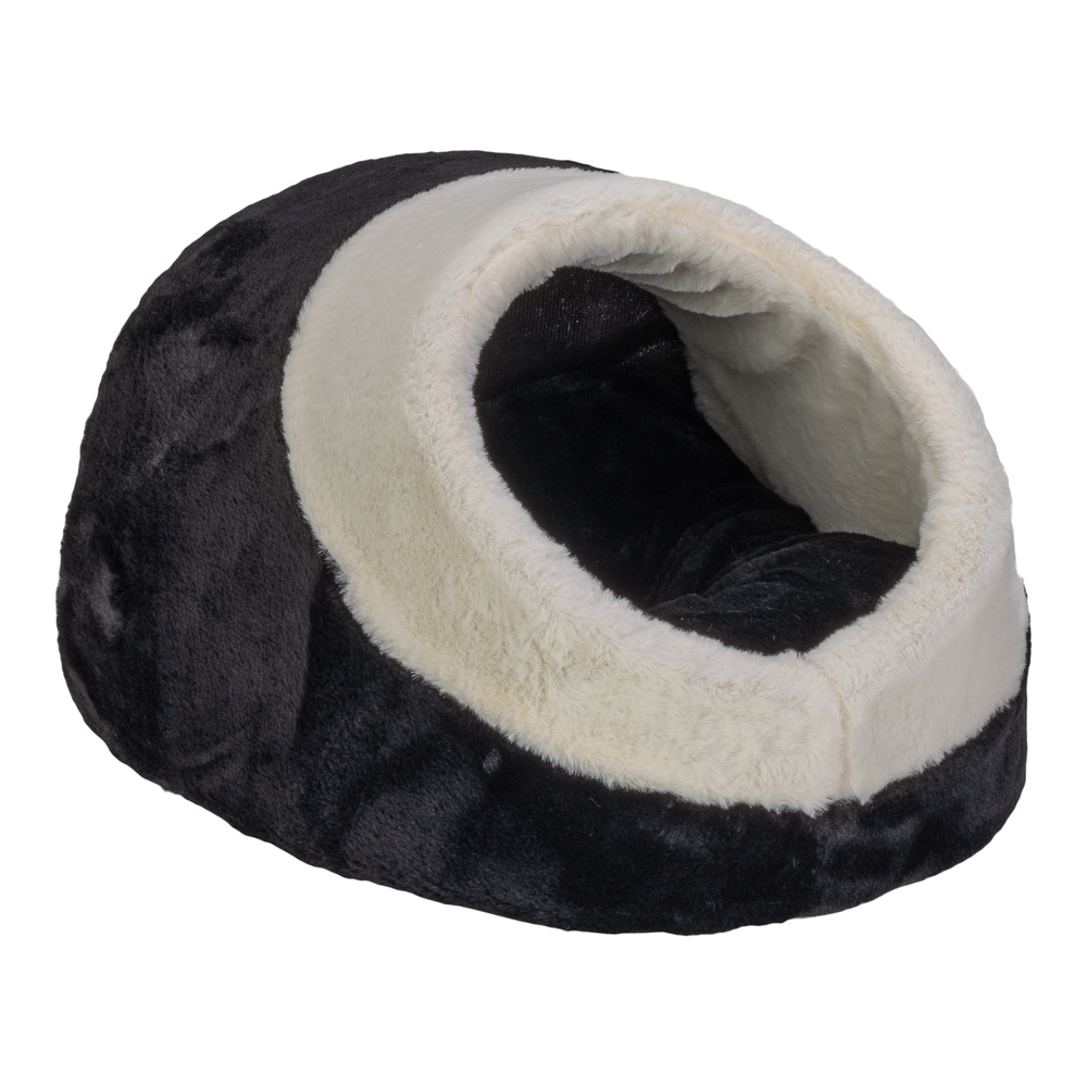 Pet Comfort Nest Kedi Yatağı Siyah/Beyaz 40x40cm - 1