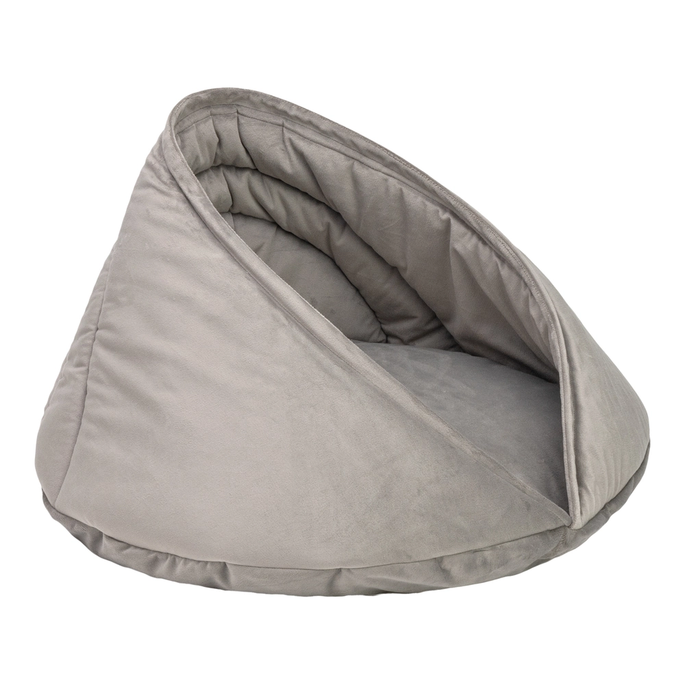 Pet Comfort Oyster Kedi/Köpek Yatağı, Gri 55x55x32cm - 2