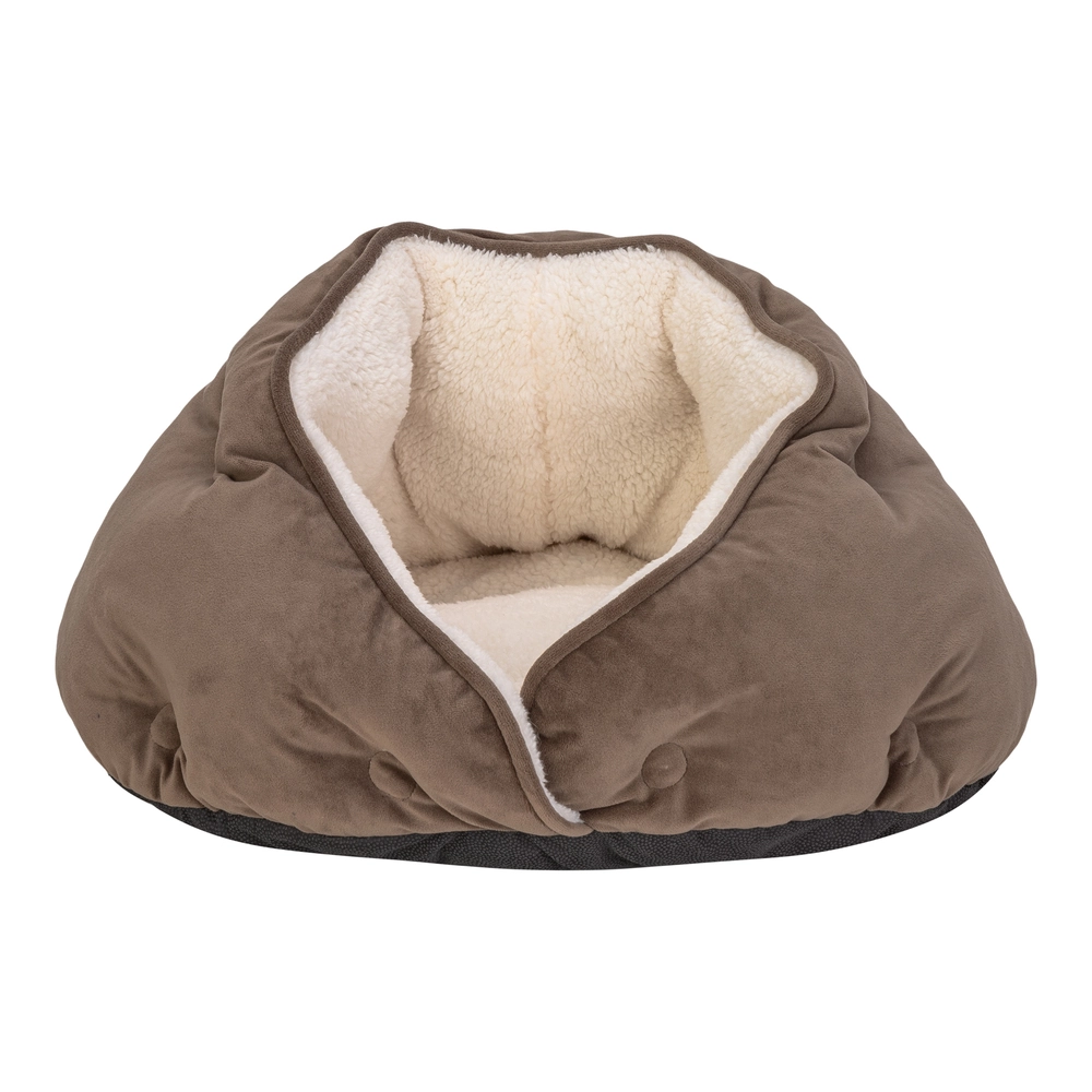 Pet Comfort Paris  Kedi ve Köpek Yatağı Kahverengi 50cm - 1