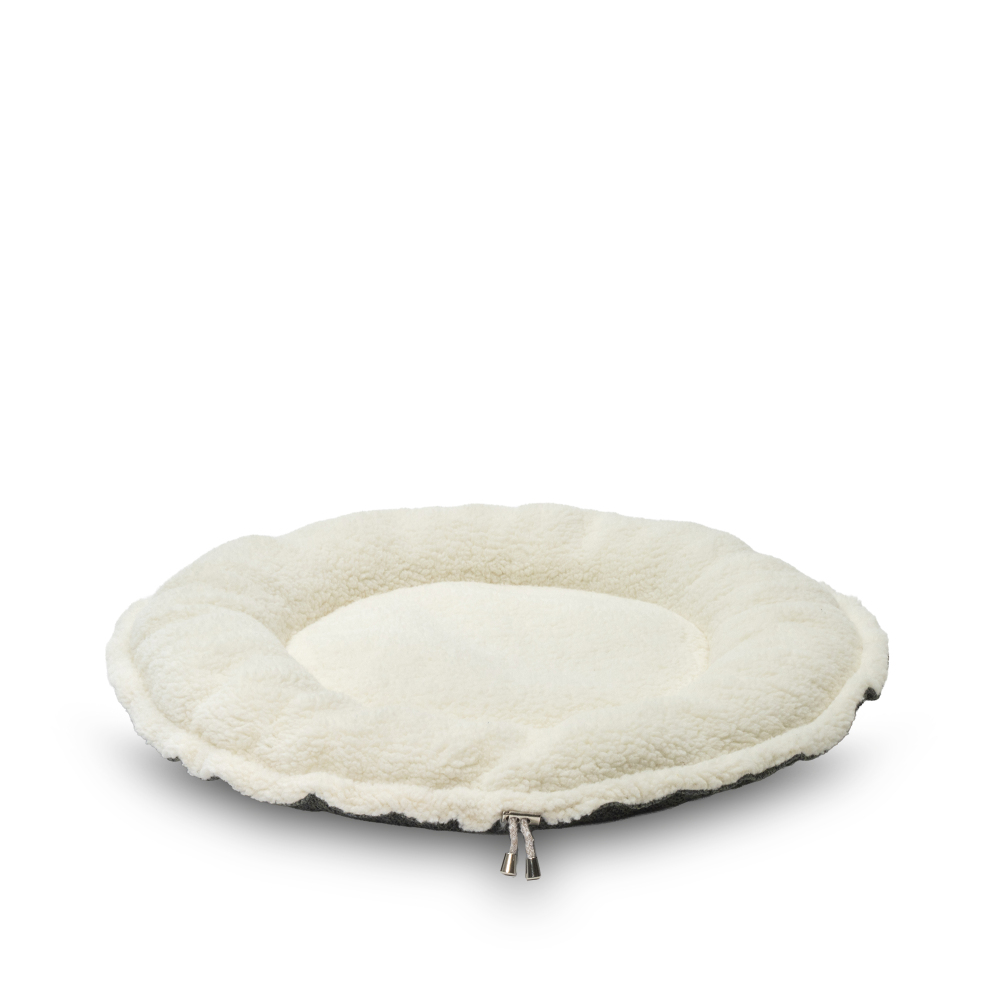 Pet Comfort Sunflower Çift Taraflı Koyu Yeşil/Ekru Kedi ve Köpek Yatağı 60cm - 2