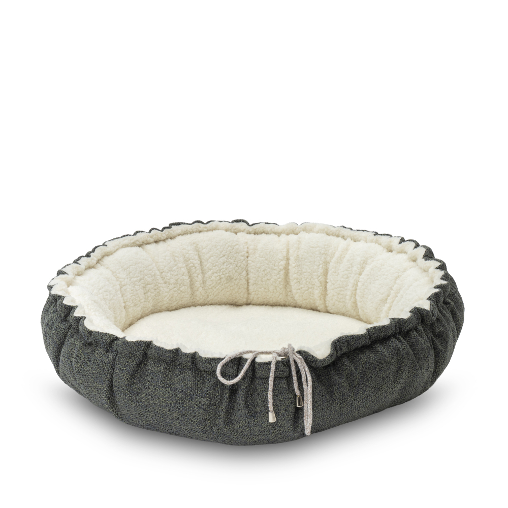 Pet Comfort Sunflower Çift Taraflı Koyu Yeşil/Ekru Kedi ve Köpek Yatağı 85cm - 1