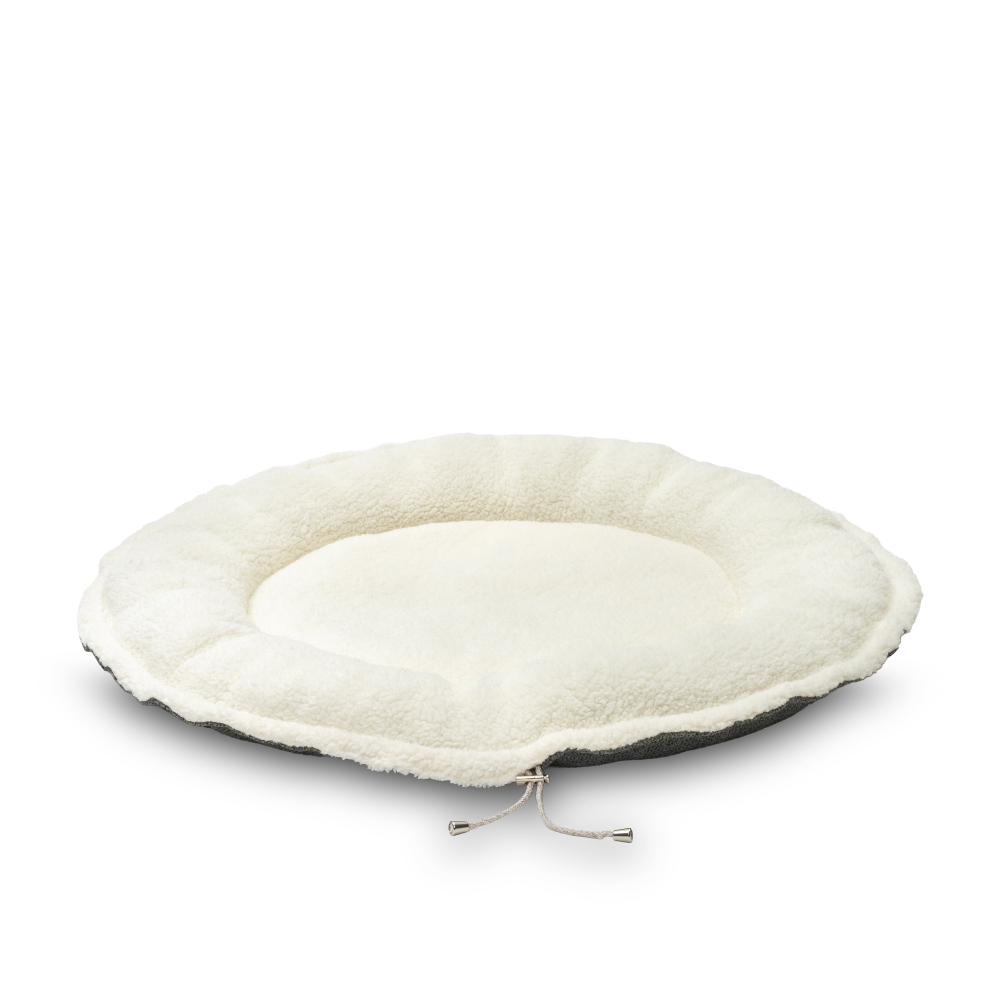 Pet Comfort Sunflower Çift Taraflı Koyu Yeşil/Ekru Kedi ve Köpek Yatağı 85cm - 2