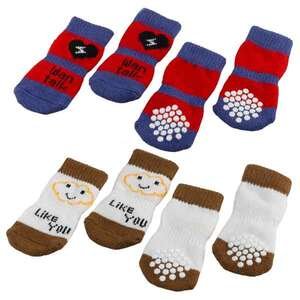 PET SOCKS ANTISLIP LARGE (x4)