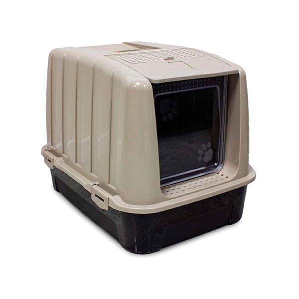 Petamin Kapalı Kedi Tuvaleti Cappucino Kahve 39 x 37 x 52 Cm - 1