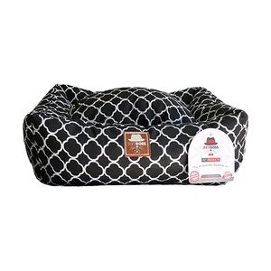 Petboss Siyah Beyaz Desenli Kedi Köpek Yatağı Large