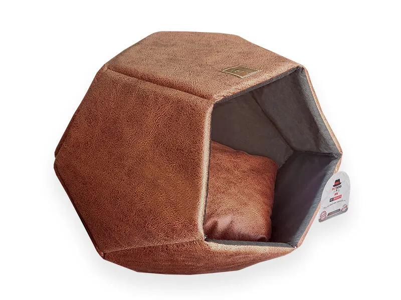 Petboss Diamond Kedi Köpek Yatağı Kahverengi - 1