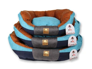 Petboss İstridye Kedi Köpek Yatağı Turkuaz Mavi Kahve Medium - 2