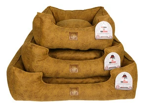 Petboss Kare Kedi Köpek Yatağı Hardal Medium - 2